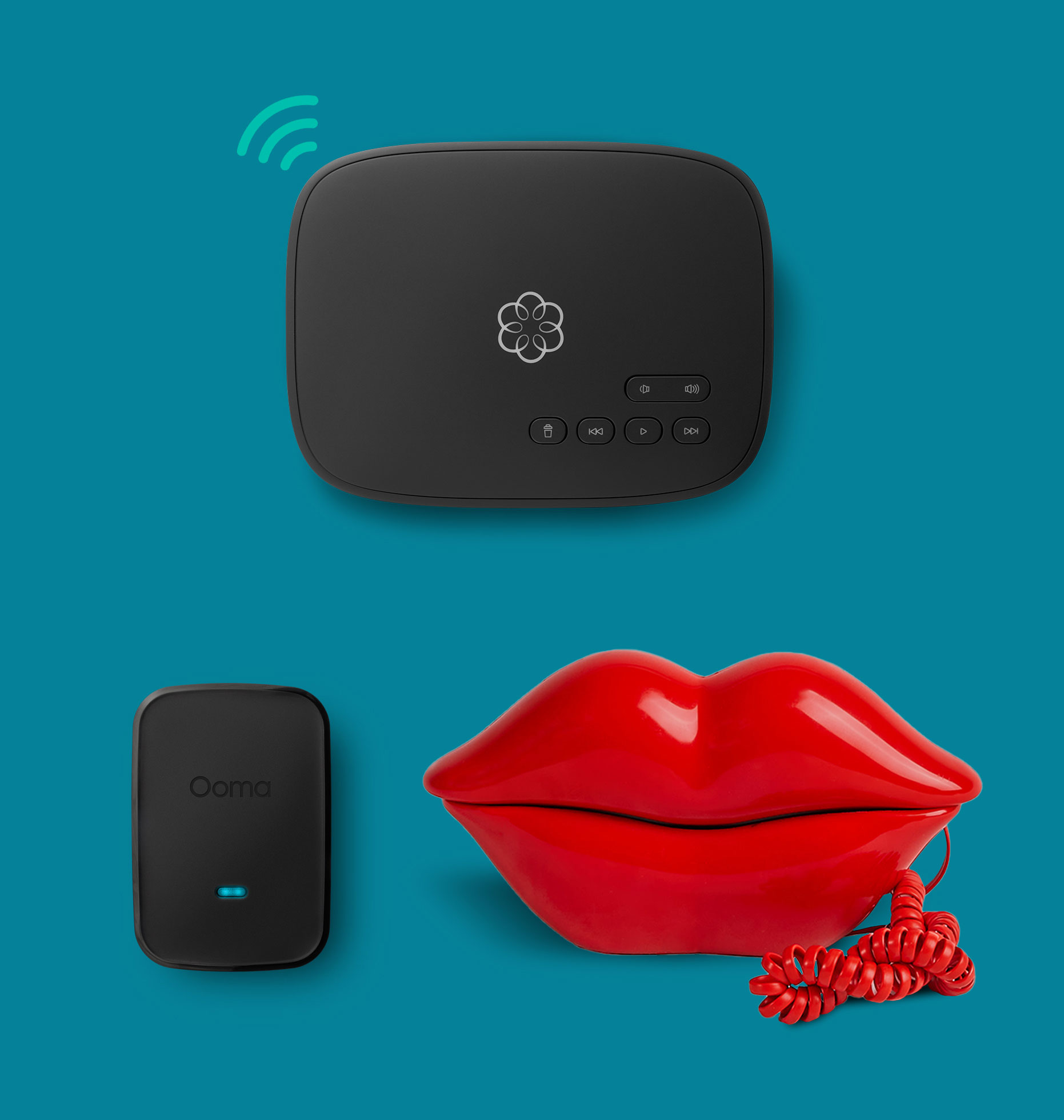 Ooma Retro Phone - Ooma Retro Lips Phone