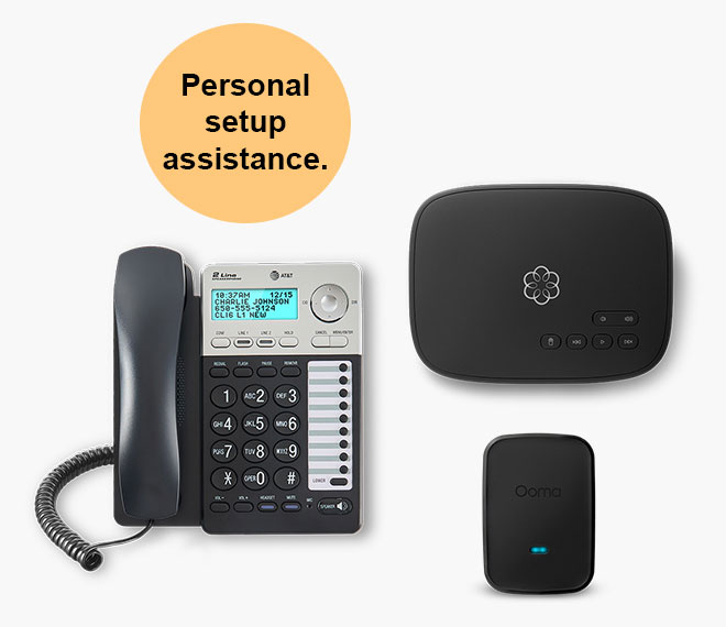 Ooma Telo Home Office Phone Bundle