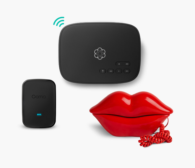 Ooma Telo Lips Phone Bundle