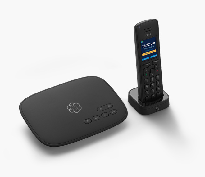 Telo VoIP Base Station & HD3 Cordless Handset | Ooma